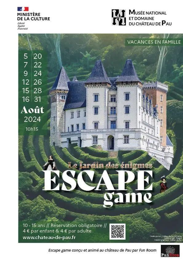 Du 5 au 31 août, Fun Room Escape Game Pau a conçu tout spécialement pour le Musée national et domaine du château de Pau