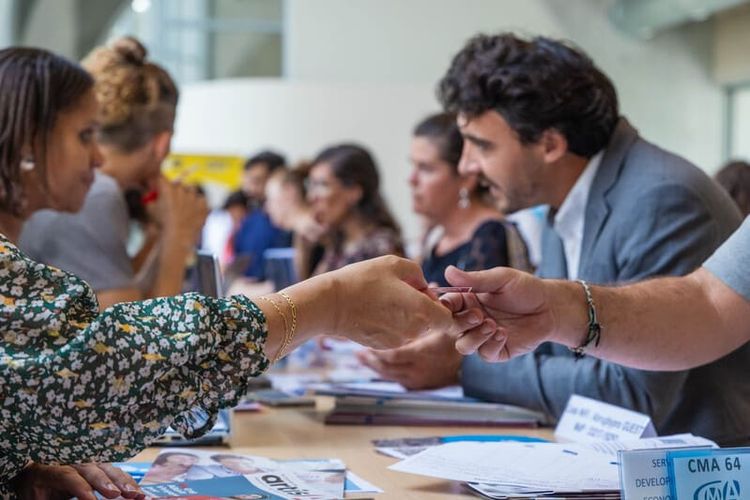 Des conseillers et porteurs de projets se sont rencontrés lors du Salon de l'Entrepreneuriat, à Anglet.