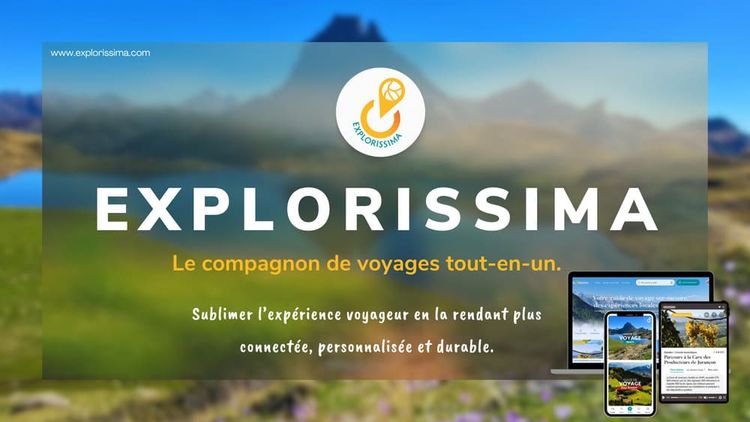 L'interface de la plateforme Explorissima, un compagnon de voyage qui promeut un tourisme différent.