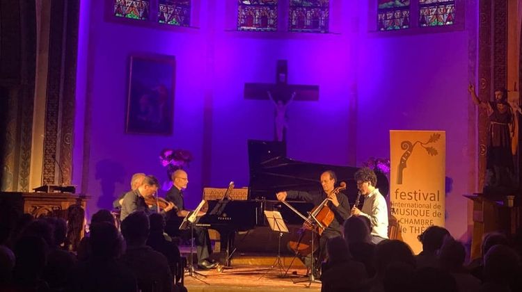 Un concert du Festival International de Musique de Chambre de Thèze.