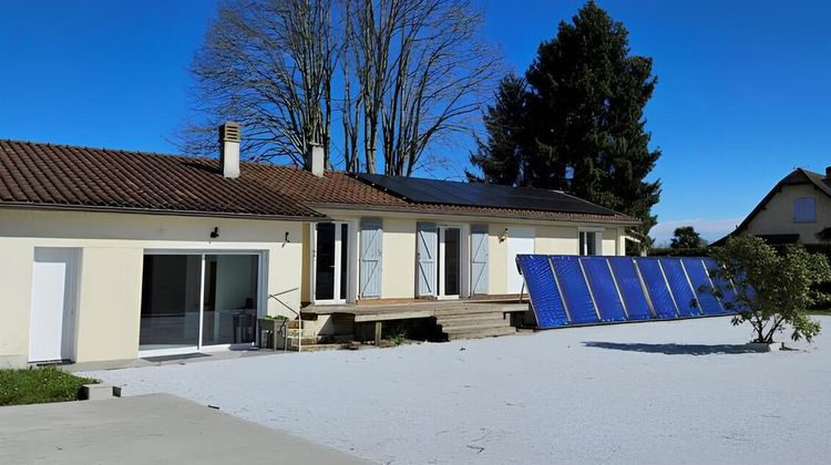 L'une des maisons à énergies positives, développées par l'entreprise Aqua-sun, en Béarn.