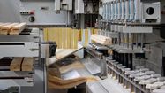 La nouvelle ligne de production 100% automatisée du groupe Biason, spécifiquement utilisée pour sa marque Brico Fenêtre et le développement de sa filière bois.