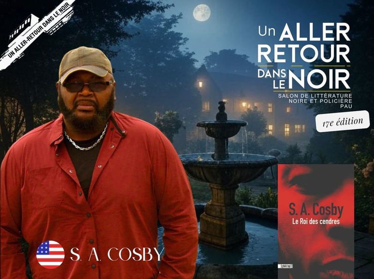 l'auteur américain S.A Cosby sera en dédicace à Tarbes, dans le cadre du salon littéraire Un Aller-retour dans le Noir.