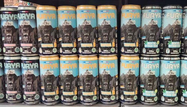 Les trois saveurs de la boissons énergisante Furya Energy, installée à Lons.
