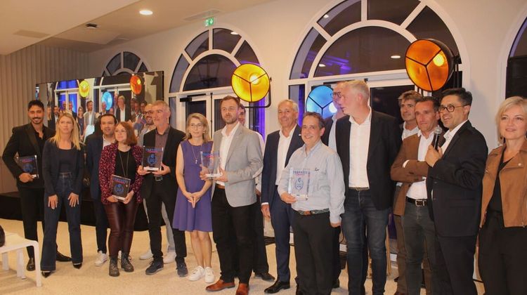 Les lauréats des différents prix des Trophées du commerce, organisé par la CCI Pau Béarn, en 2025.