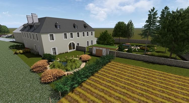 Le futur foyer de jeune travailleur d'Oloron Sainte-Marie de l'Estivade.