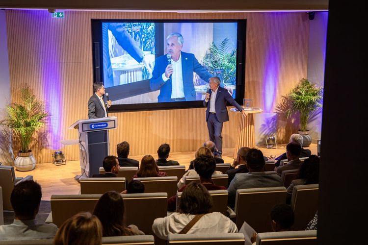 Didier Laporte lors de l'événement B.Shop, à la CCI Pau Béarn