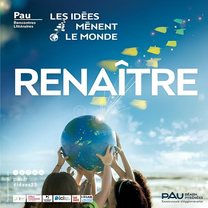 L'affiche des 11e Rencontres Littéraires Les Idées Mènent le Monde, qui auront lieu du 28 au 30 novembre 2025 à Pau.