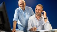Hervé Guiet et Eric Molia, dirigeants de Clim'Energie, à Serres-Castet.
