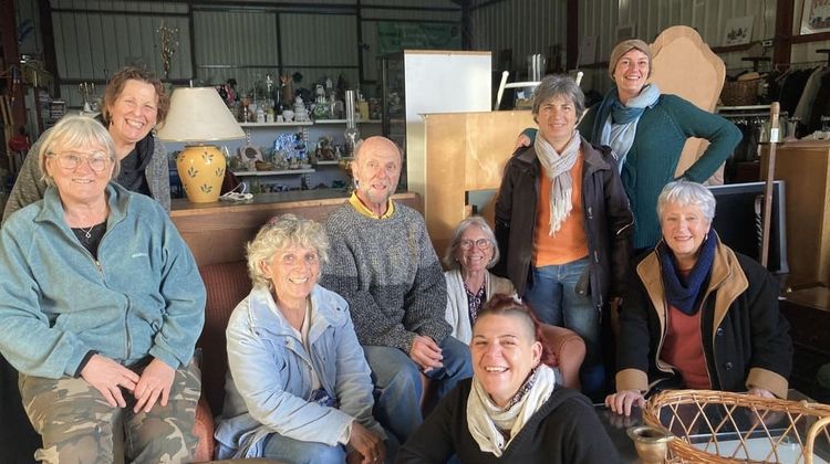 Les bénévoles de la recyclerie Créa Locale, à Orthez.