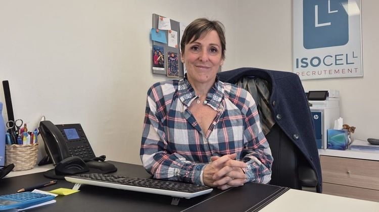 Isabelle Gassiot, co-fondatrice de l'agence de recrutement Isocell Recrutement, à Serres-Castet.