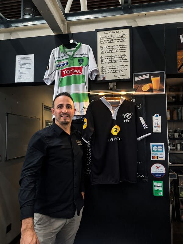 Le restaurateur palois Fabien Oyhenart est un grand passionné de rugby.