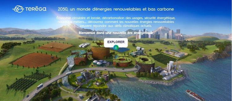 Teréga ambition de devenir un hub d'énergie 100% renouvelable d'ici 2050.