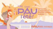L'affiche de la programmation "C'est Pau l'été", avec 600 rendez-vous sur l'ensemble de l'agglomération paloise.